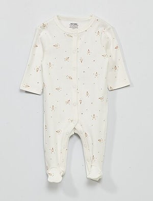 Bonnet Et Dors-Bien Bébé "Born In 2025" - Blanc 1 Mois | Marque NEXT