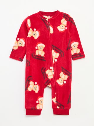 Dors bien chaud Noël all-over en polaire