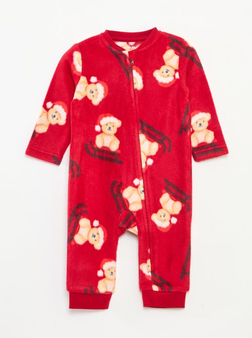 Dors bien chaud Noël all-over en polaire - Kiabi