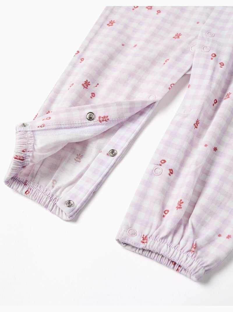 Dors-bien en coton à motif Vichy Rose clair - Kiabi