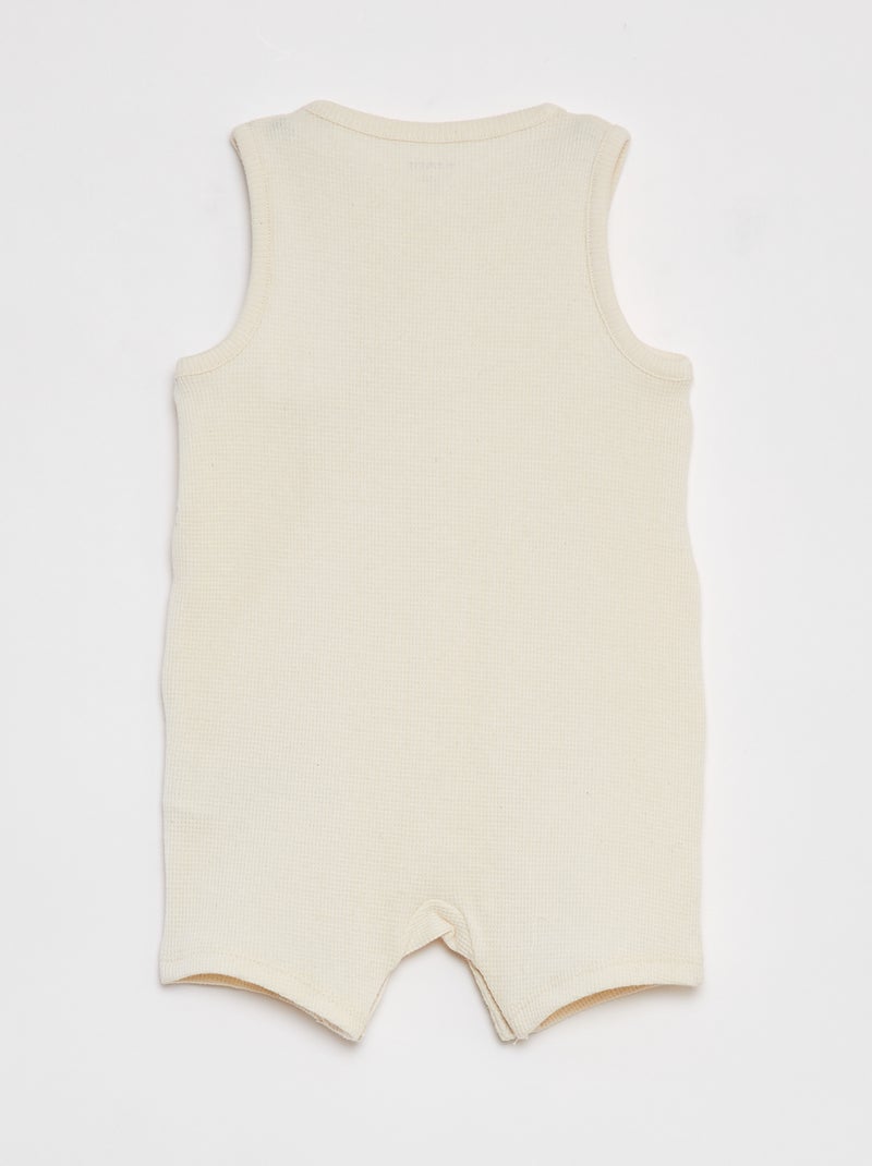 Dors-bien en maille gaufrée BLANC - Kiabi