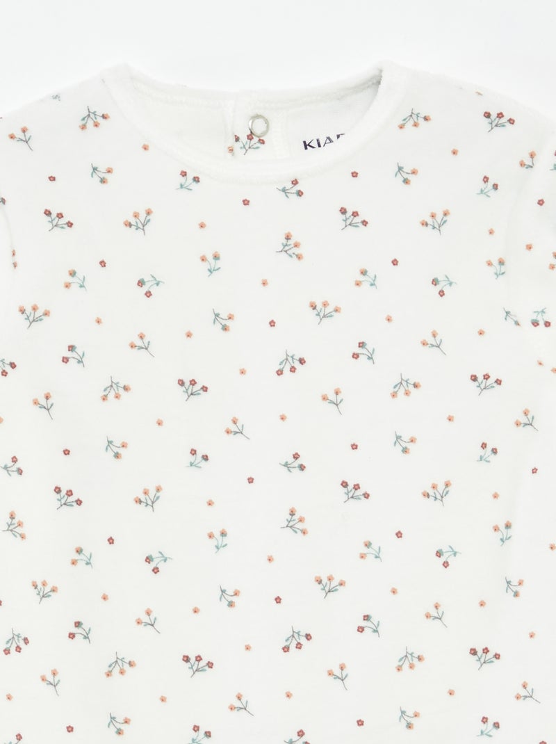 Dors bien en velours avec animation Beige - Kiabi