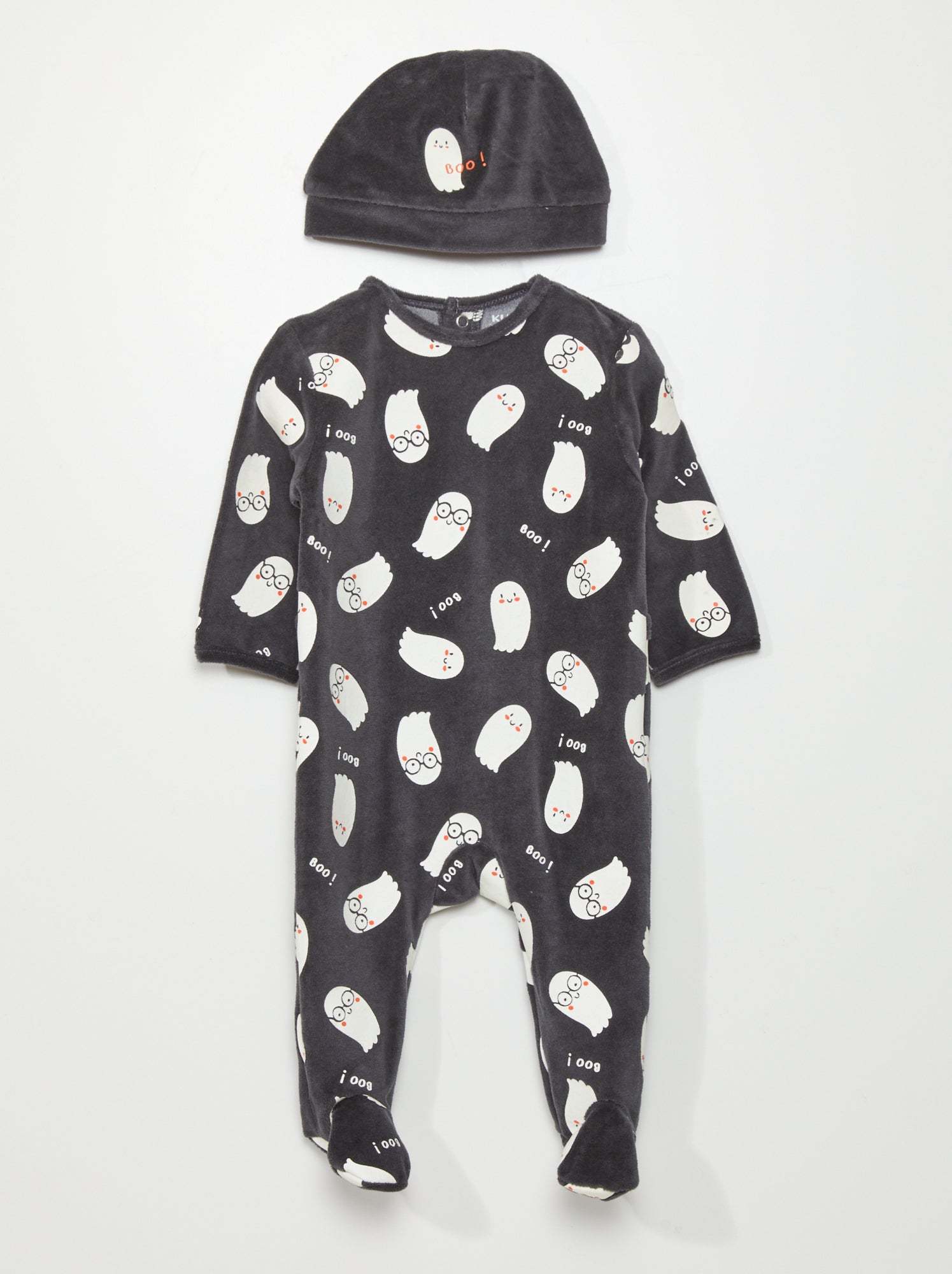 Dors-bien Bébé NEXT - Zip Double Sens, Imprimé Fantôme Phosphorescent Halloween - Taille 3 Mois - Noir - 9