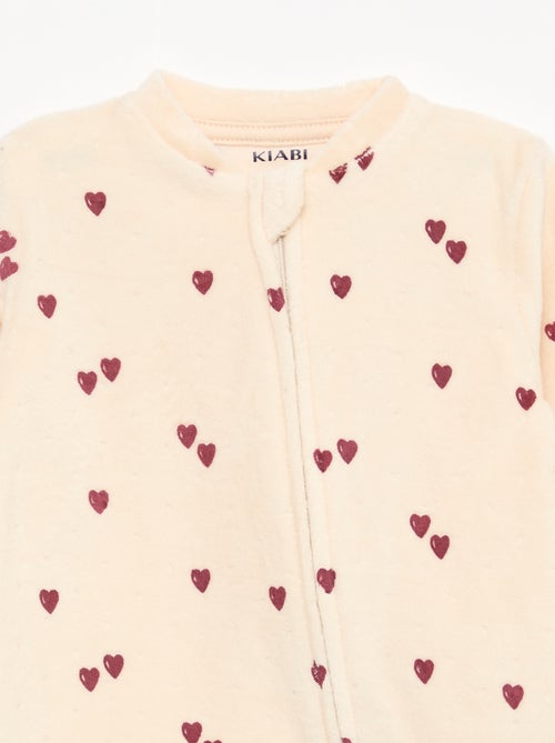 Dors-bien en velours avec ouverture zippée - Kiabi