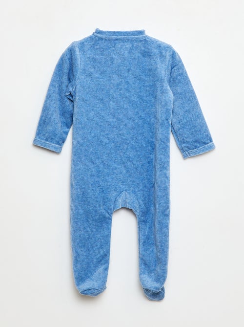 Dors-bien en velours avec ouverture zippée - Kiabi