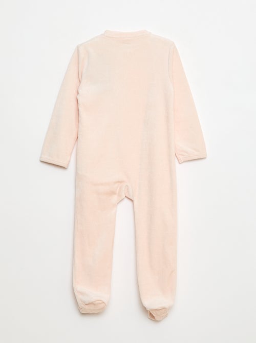 Dors-bien en velours avec ouverture zippée - Kiabi