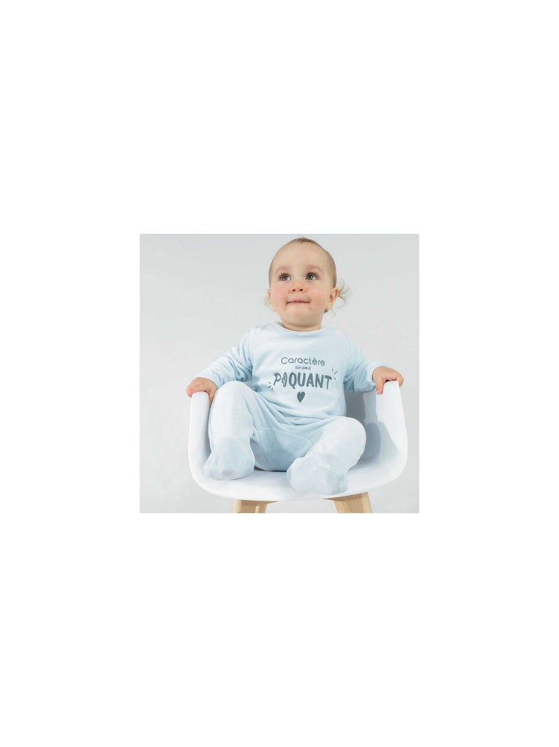 Dors Bien En Velours Caractère Piquant Vert - Kiabi