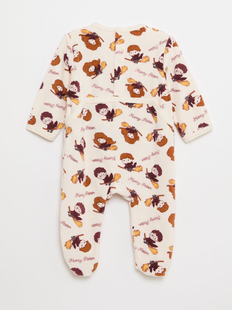 Dors bien en velours 'Harry Potter' Blanc - Kiabi