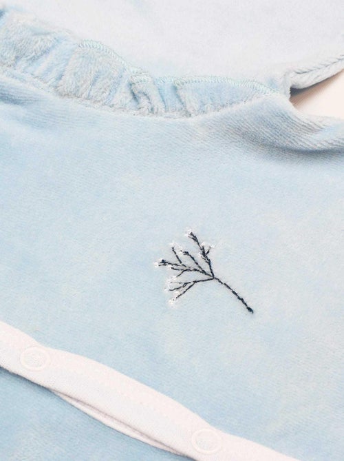 Dors Bien En Velours Modèle Romantique - Kiabi