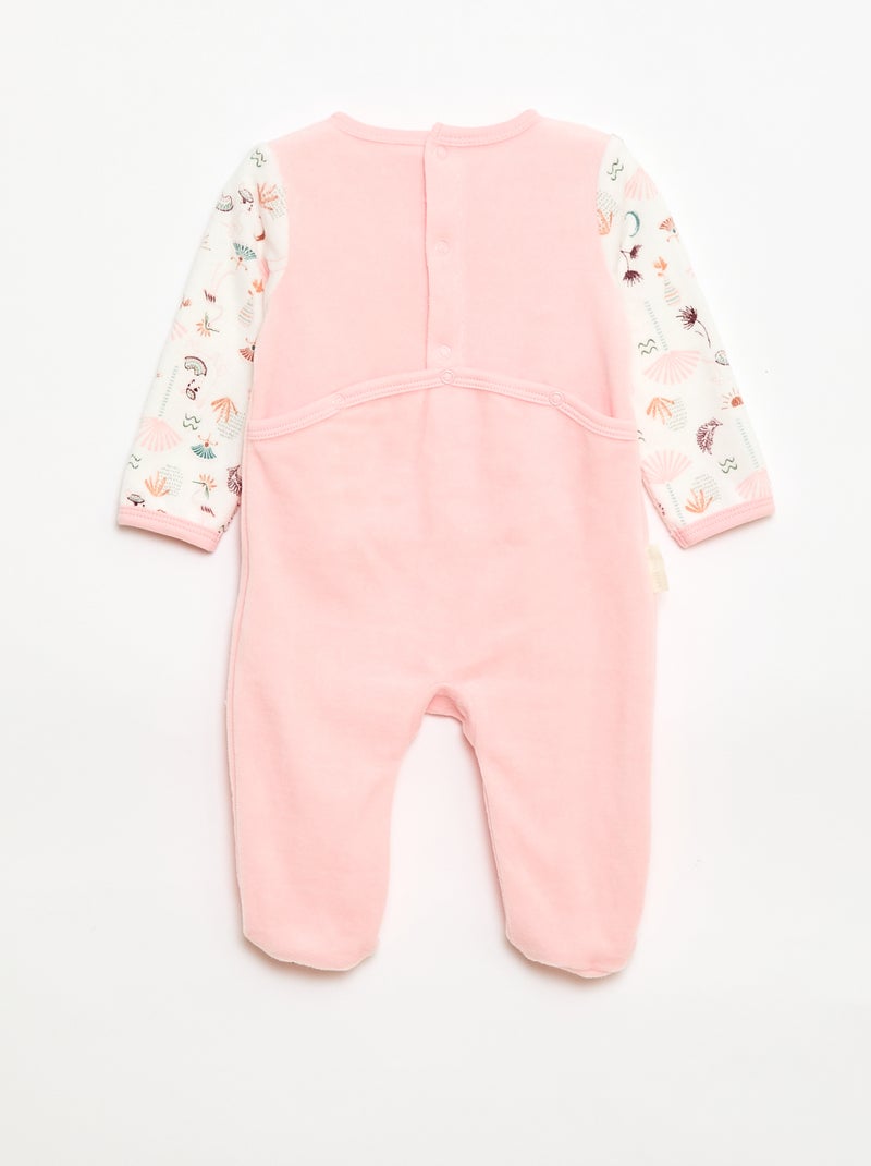 Dors-bien en velours 'Petit Béguin' Rose - Kiabi