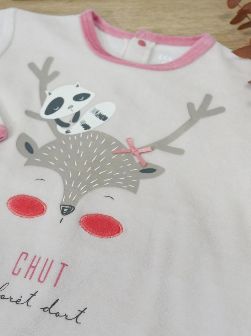 Dors Bien 'gdb2 La Forêt Dort' 'doo&bo' Rose foncé - Kiabi