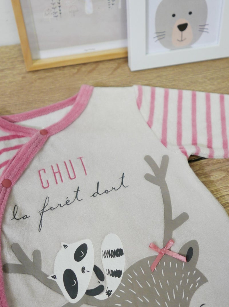 Dors Bien 'gdb3 La Forêt Dort' 'doo&bo' Rose foncé - Kiabi