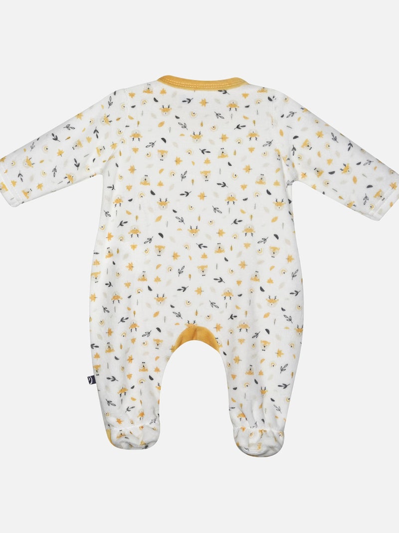 DORS BIEN IDRISSE VELOURS RASE OUVERTURE DEVANT NAISSANCE Jaune - Kiabi