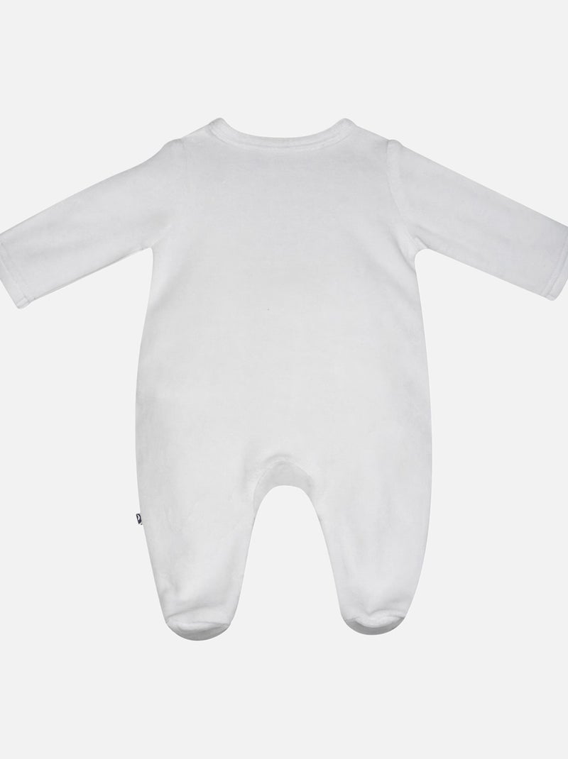 DORS BIEN IOURI VELOURS RASE OUVERTURE DEVANT NAISSANCE Gris - Kiabi