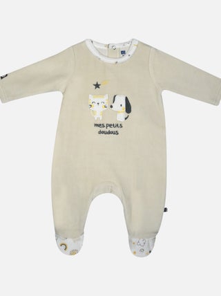 DORS BIEN IVONIK VELOURS RASE PONT DOS BEBE