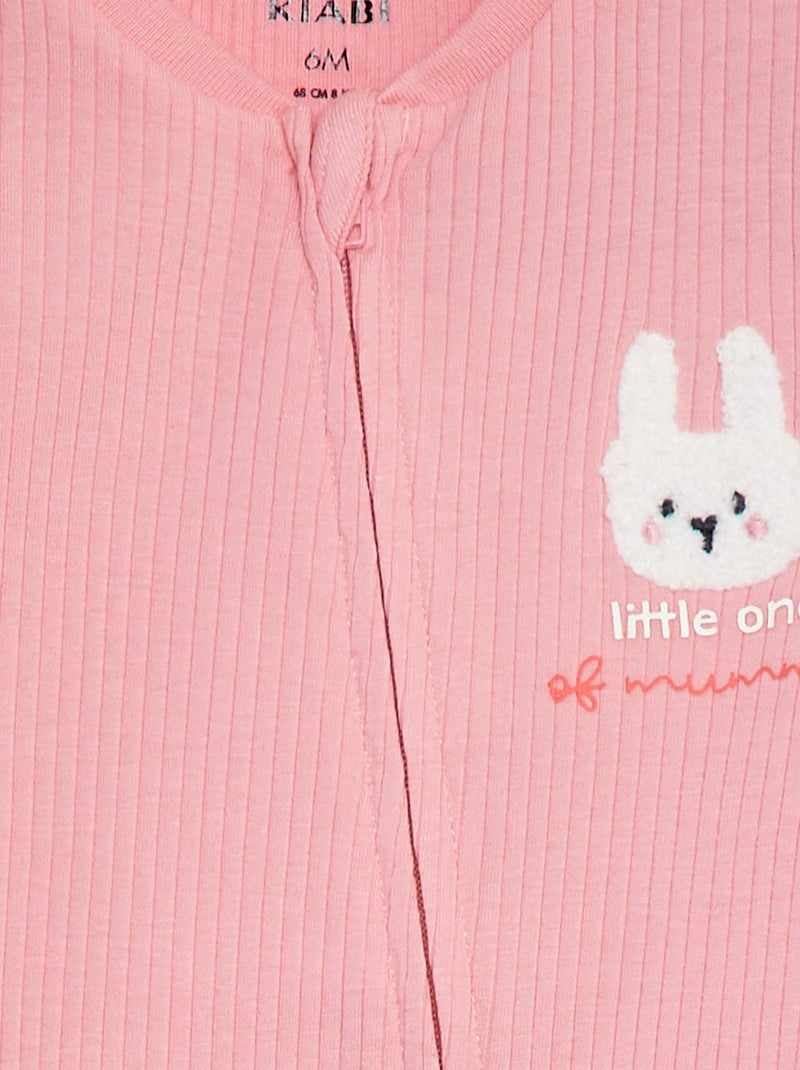 Dors-bien léger côtelé ROSE - Kiabi