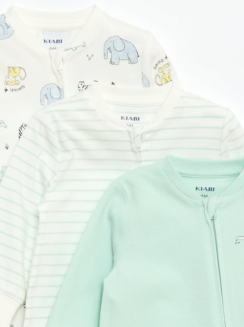 Dors-bien léger côtelé sans pieds Blanc - Kiabi