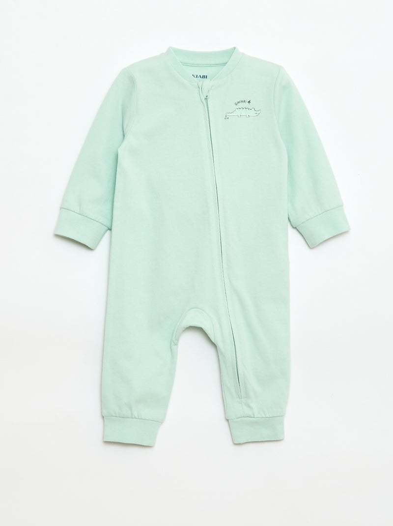 Dors-bien léger côtelé sans pieds Blanc - Kiabi