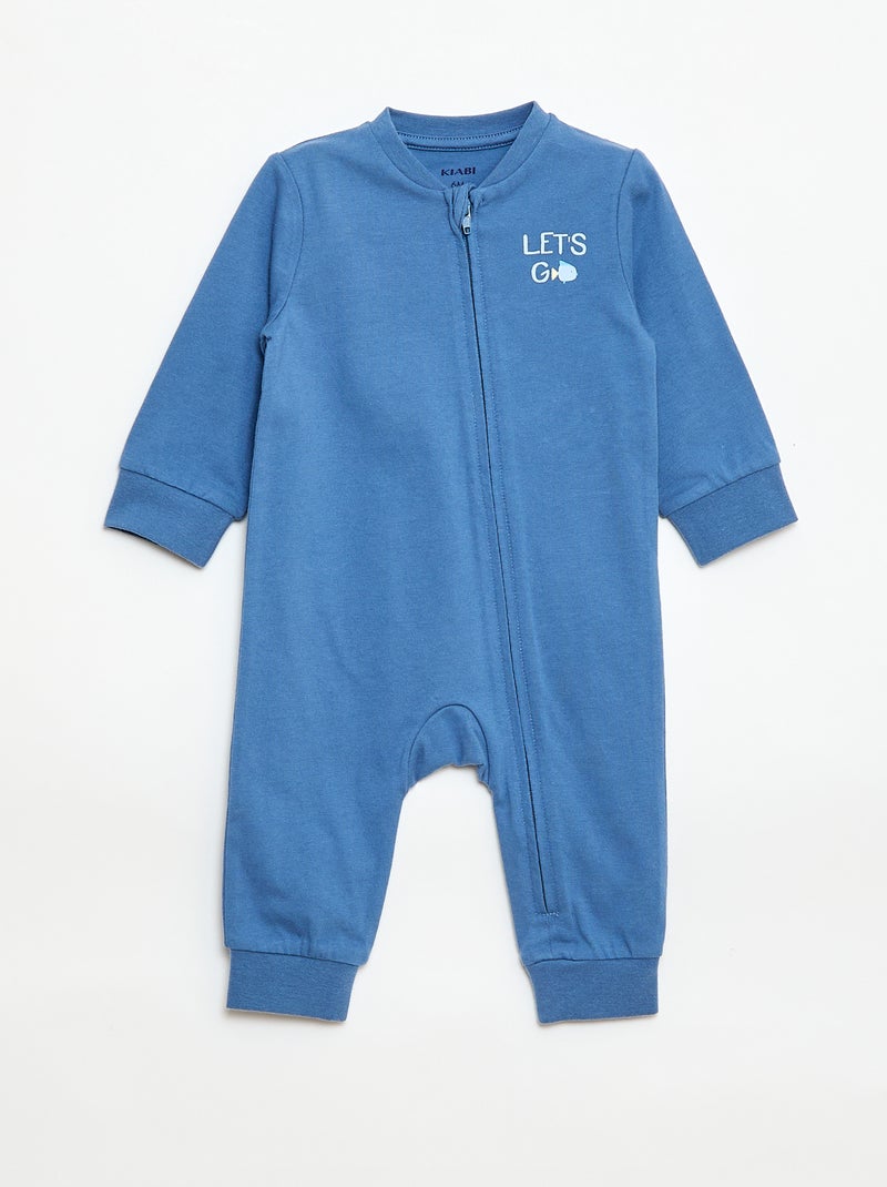 Dors-bien léger côtelé sans pieds Blanc - Kiabi