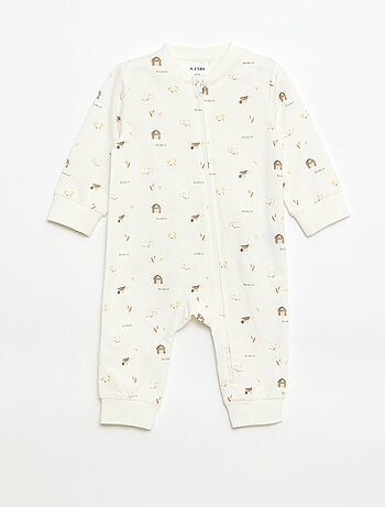 Dors-bien léger côtelé sans pieds