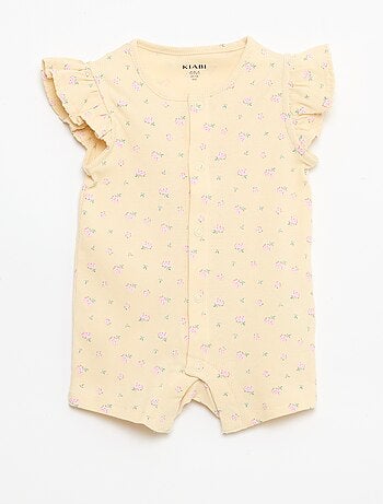 Dors bien léger court volanté en coton