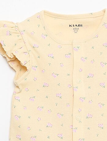 Dors bien léger court volanté en coton