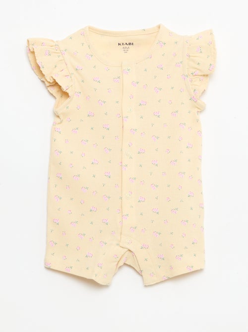 Dors bien léger court volanté en coton - Kiabi