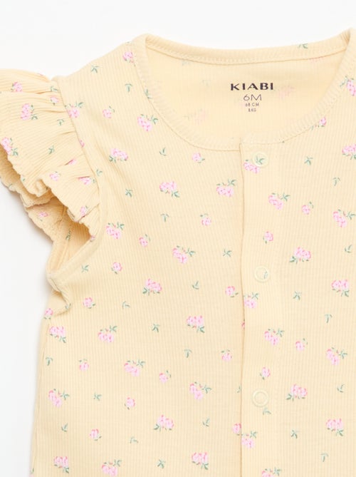 Dors bien léger court volanté en coton - Kiabi