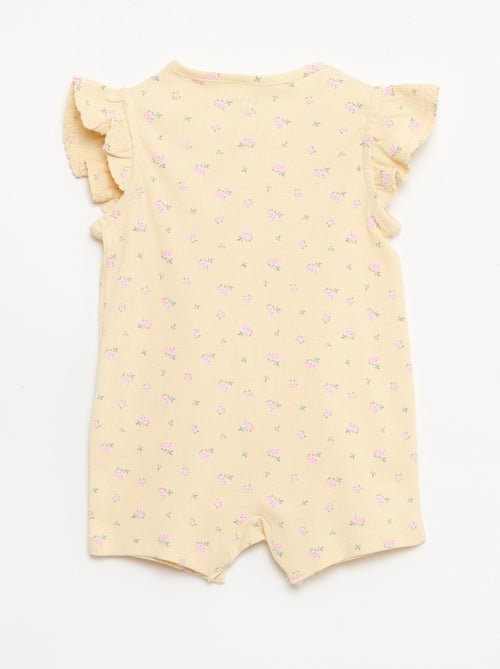 Dors bien léger court volanté en coton - Kiabi