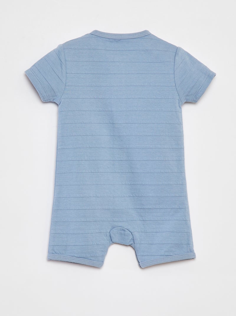 Dors-bien léger manches courtes BLEU - Kiabi