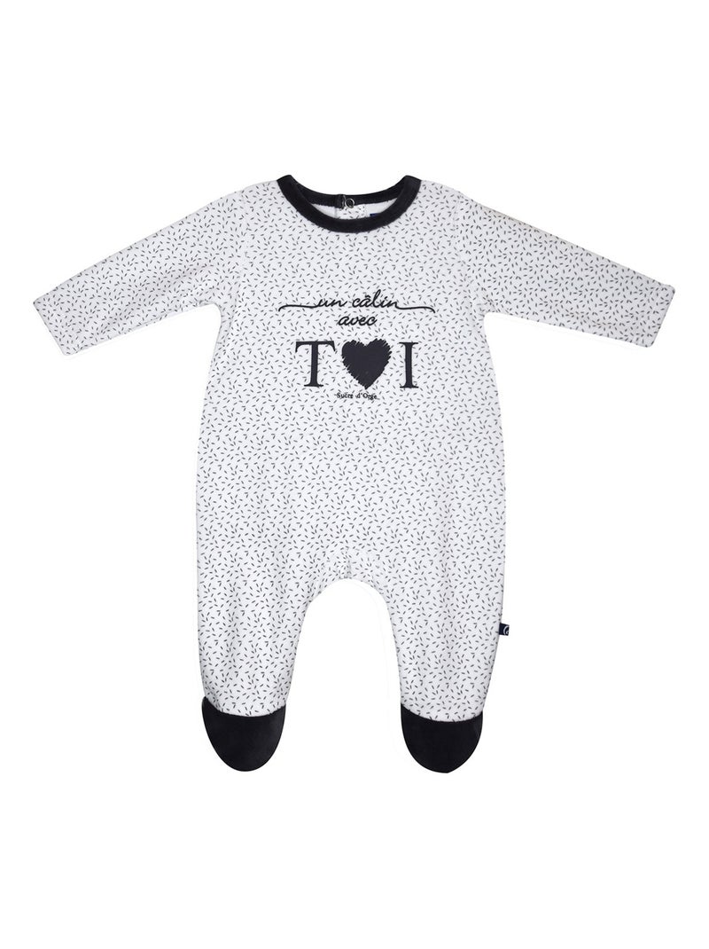 DORS BIEN MAJID VELOURS RASE PONT DOS BEBE Gris - Kiabi