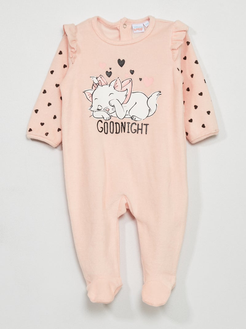Dors-bien 'Marie' 'Aristochats' 'Disney' velours rose - Kiabi