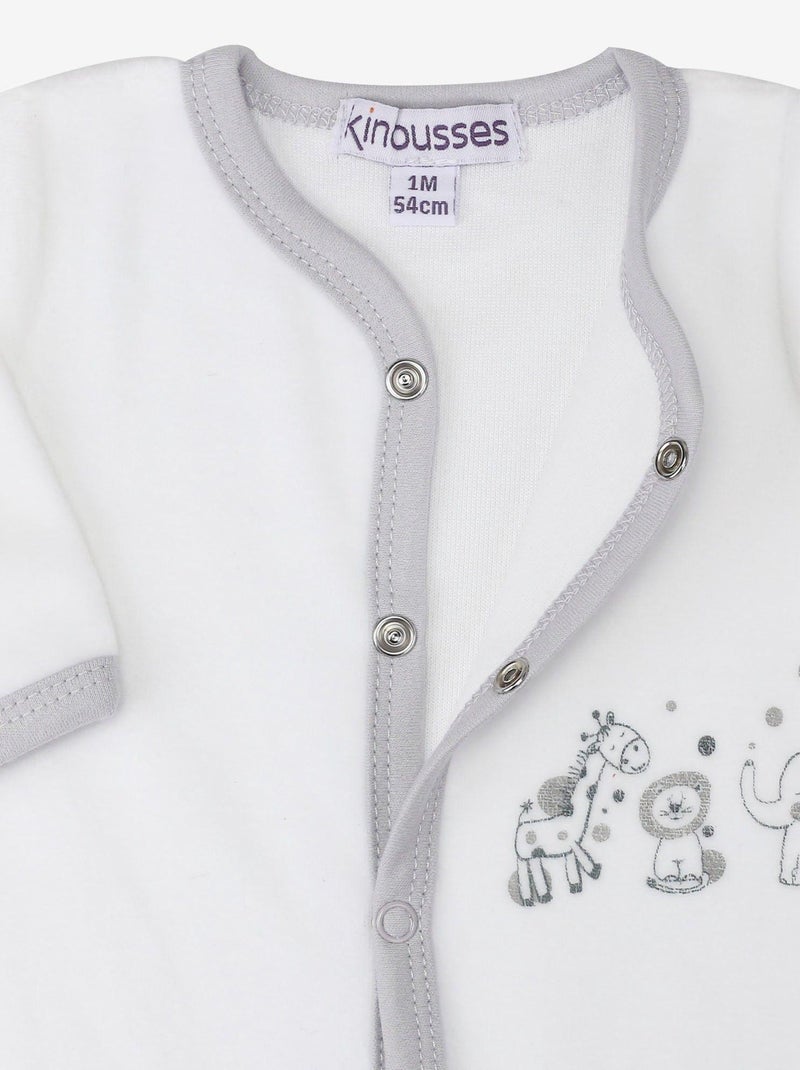 Dors-bien motif jungle Blanc - Kiabi