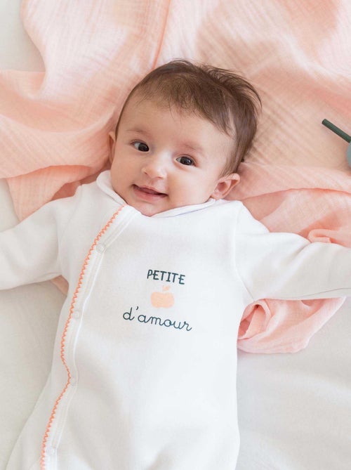 Dors bien ouverture devant en velours - Kiabi