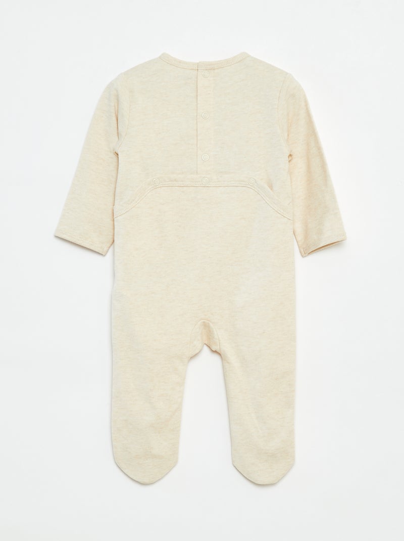 Dors bien 'Renard' avec ouverture pressionnée au dos Beige - Kiabi