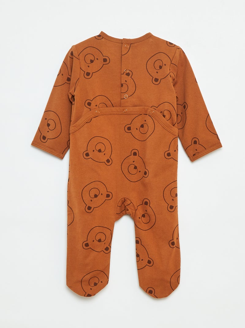 Dors bien 'Renard' avec ouverture pressionnée au dos Marron - Kiabi