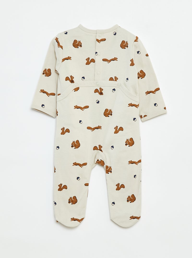 Dors bien 'Renard' avec ouverture pressionnée au dos Marron - Kiabi