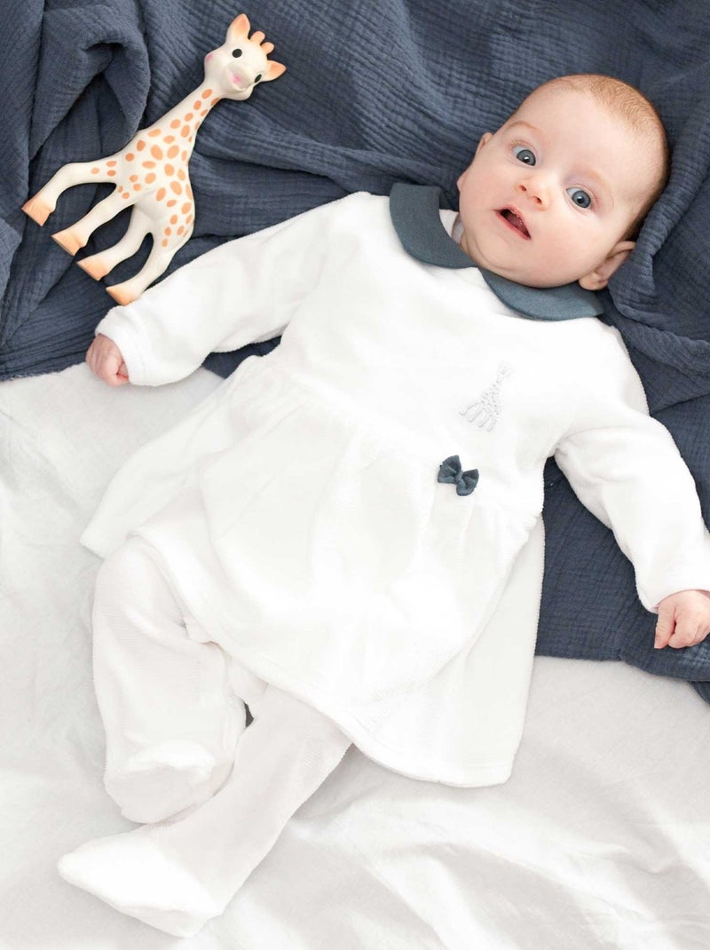 Dors-bien robe col Claudine Bleu marine - Kiabi