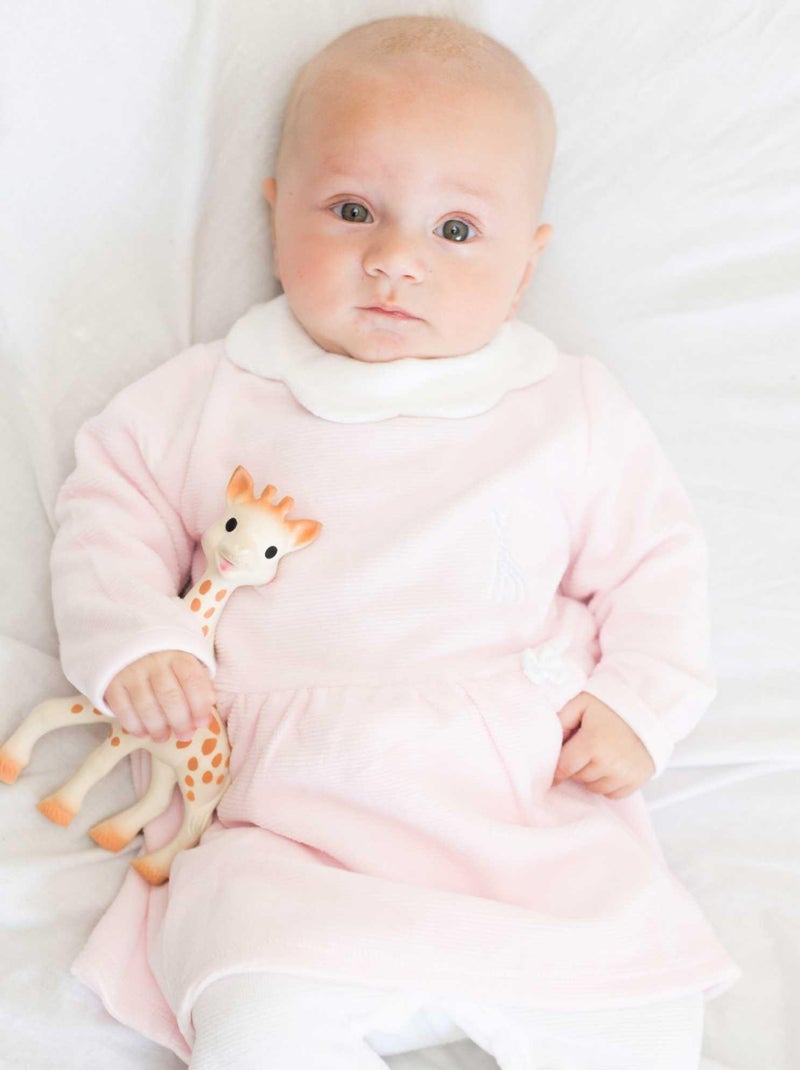 Dors-bien robe col Claudine Rose - Kiabi