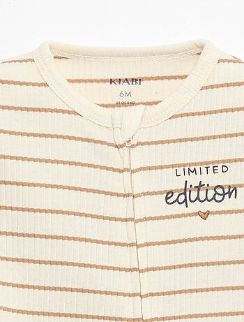 Dors bien zippé léger manches courtes all-over