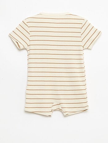 Dors bien zippé léger manches courtes all-over