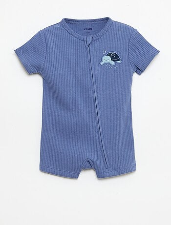 Dors bien zippé léger manches courtes all-over