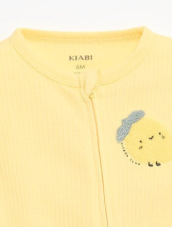 Dors bien zippé léger manches courtes all-over