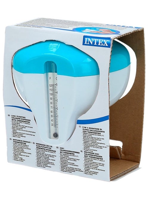 Doseur de chlore flottant avec thermomètre - Kiabi