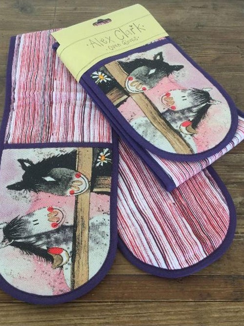 Double manique en coton chevaux par Alex Clark - Kiabi