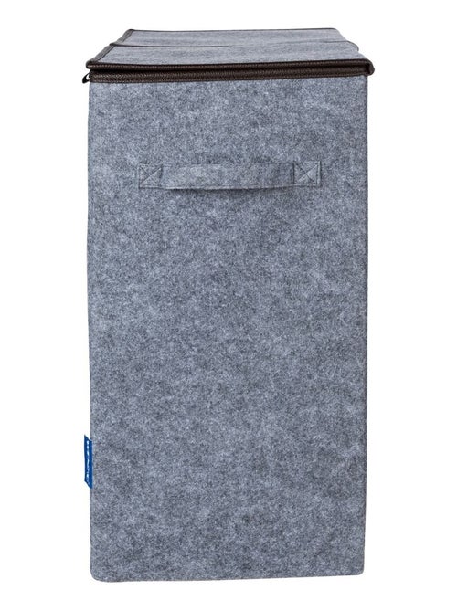 Double panier à linge en feutrine Scandi - L. 52 x H. 54 cm - Kiabi