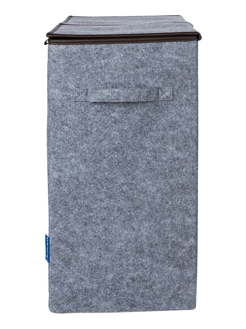 Double panier à linge en feutrine SCANDI Gris - Kiabi