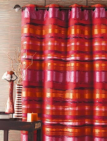 Double Rideau ameublement Jacquard rayés