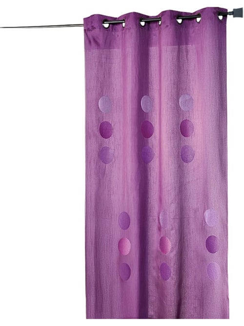 Double Rideau taffetas shantung 'gros pois' - Kiabi
