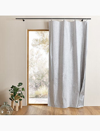 Doublure thermique occultante pour rideau isolation